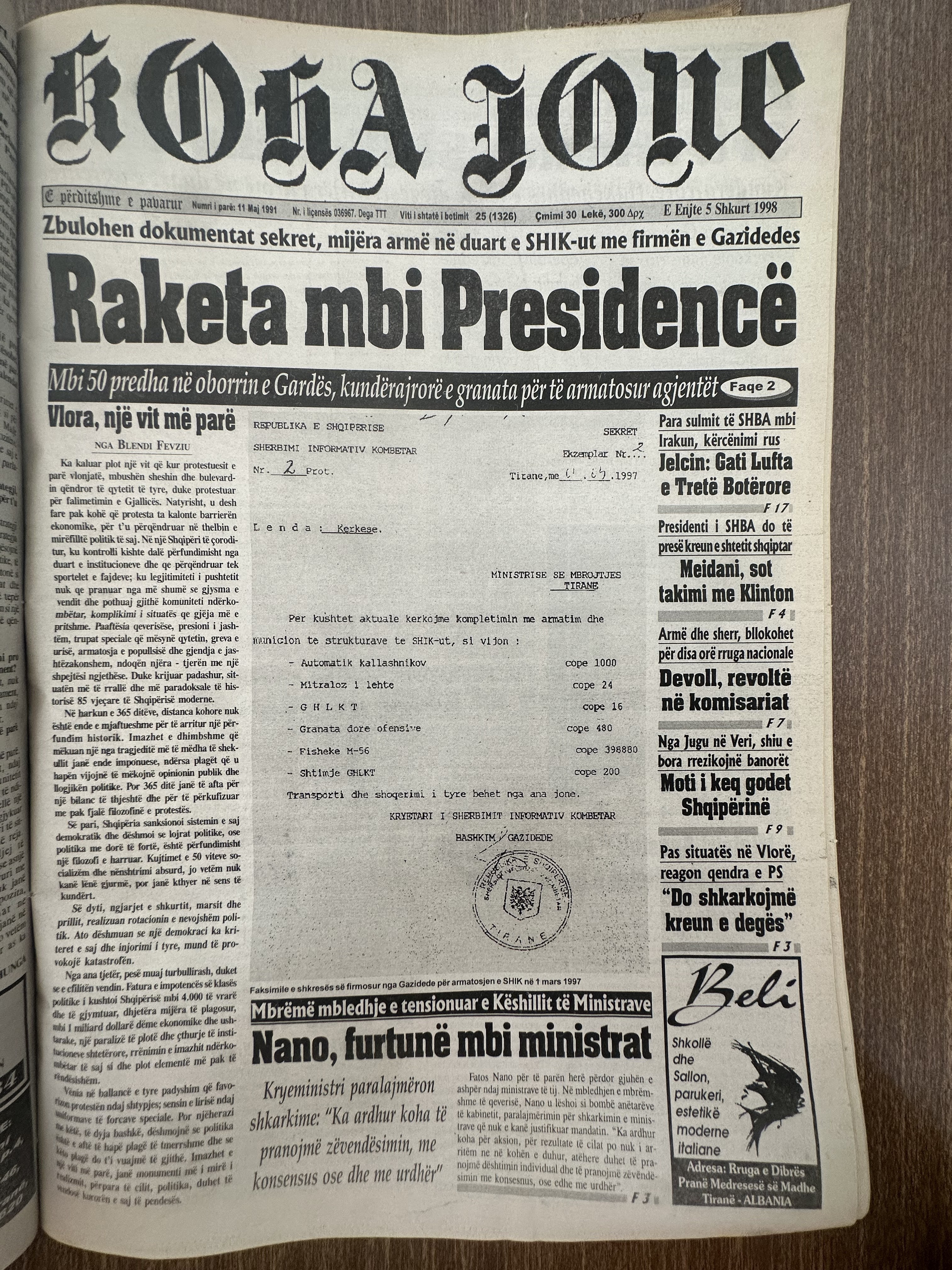 Koha Jonë 1998-02-05